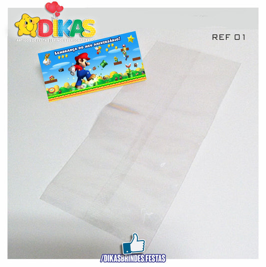 SACO PRENDA C/ TAG (6unid.) - MARIO BROS