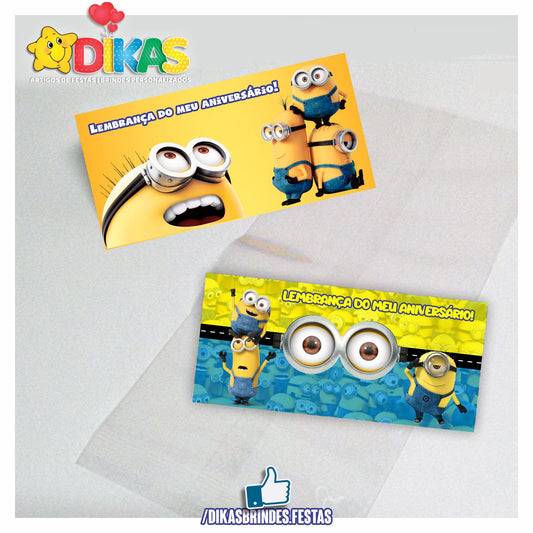 SACO PRENDA C/ TAG (6unid.) - MINIONS