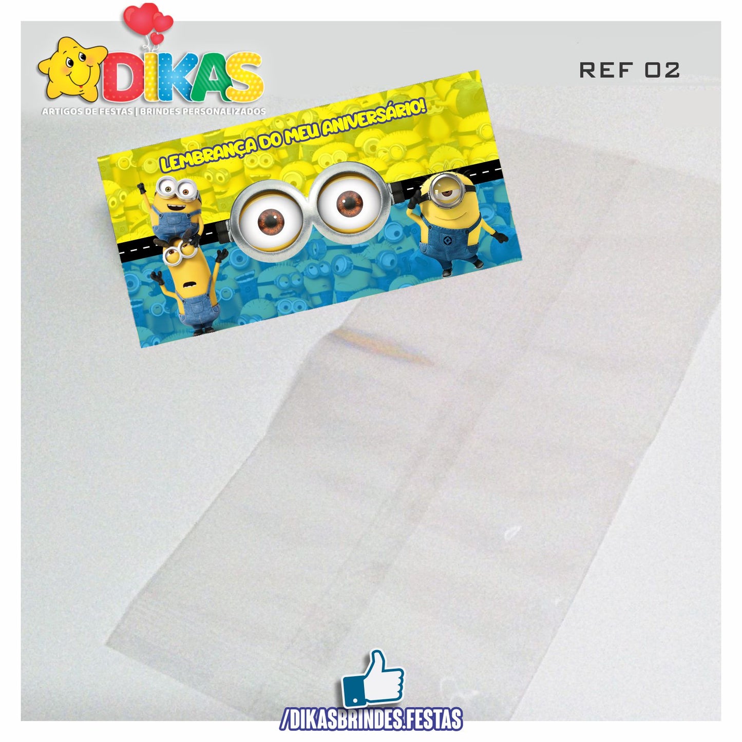 SACO PRENDA C/ TAG (6unid.) - MINIONS