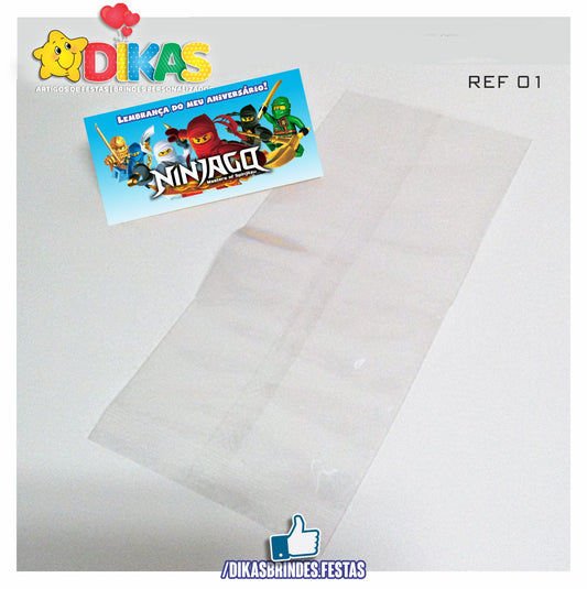 SACO PRENDA C/ TAG (6unid.) - NINJAGO