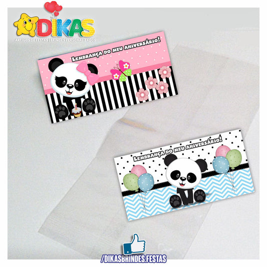 SACO PRENDA C/ TAG (6unid.) - PANDA BEBÉ