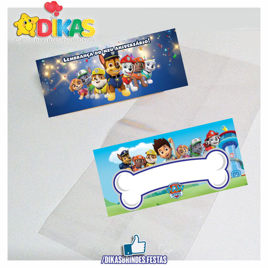 SACO PRENDA C/ TAG (6unid.) - PATRULHA PATA