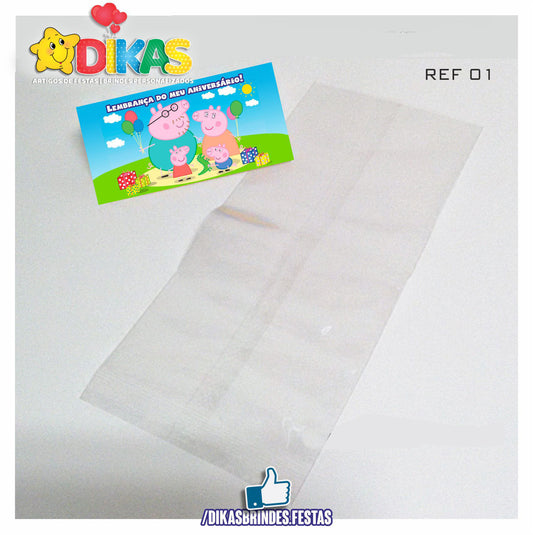 SACO PRENDA C/ TAG (6unid.) - PORQUINHA PEPPA
