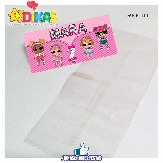 SACO PRENDA C/ TAG PERSONALIZADO - L.O.L.