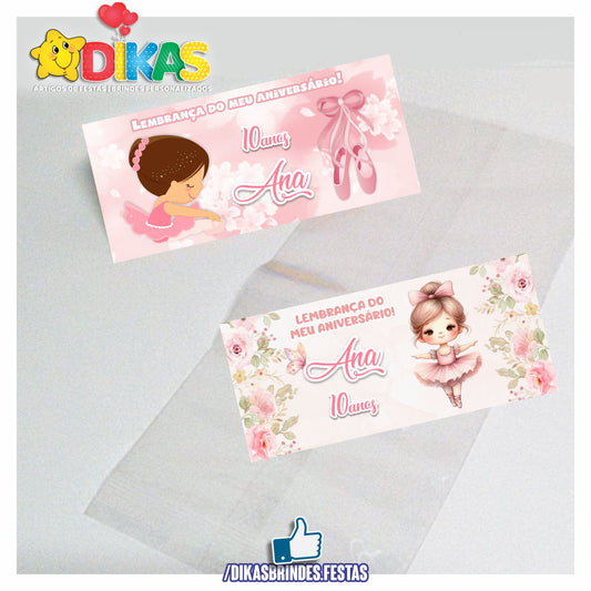 SACO PRENDA C/ TAG PERSONALIZADO - BAILARINA