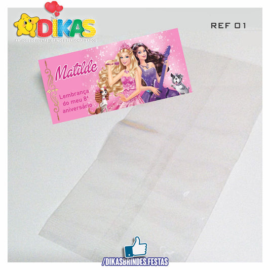 SACO PRENDA C/ TAG PERSONALIZADO - BARBIE