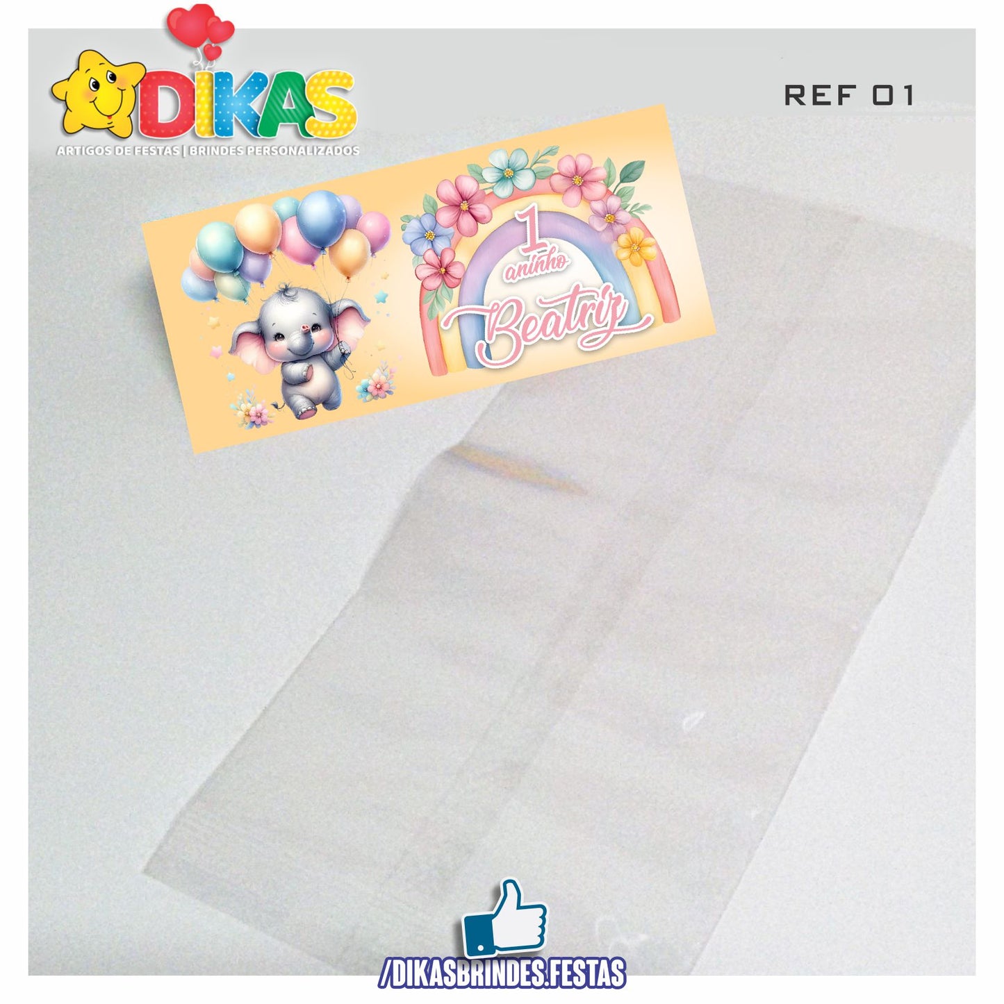 SACO PRENDA C/ TAG PERSONALIZADO - BEBÉ