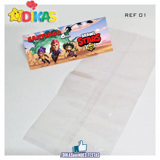 SACO PRENDA C/ TAG PERSONALIZADO - BRAWL STARS