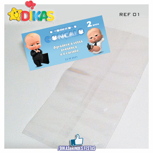 SACO PRENDA C/ TAG PERSONALIZADO - BOSS BABY