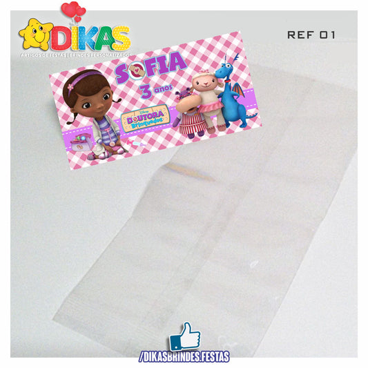 SACO PRENDA C/ TAG PERSONALIZADO - DOUTORA BRINQUEDOS