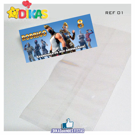 SACO PRENDA C/ TAG PERSONALIZADO - FORTNITE