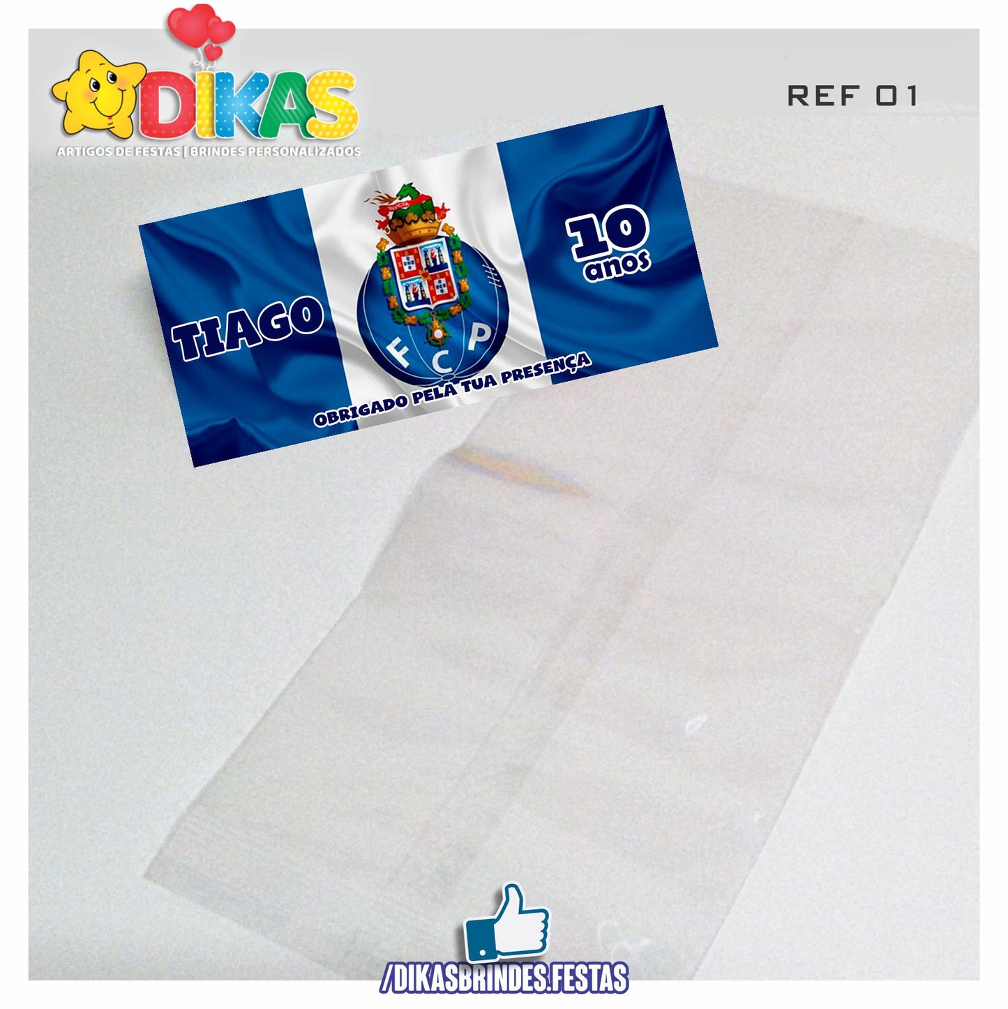 SACO PRENDA C/ TAG PERSONALIZADO - FUTEBOL PORTO