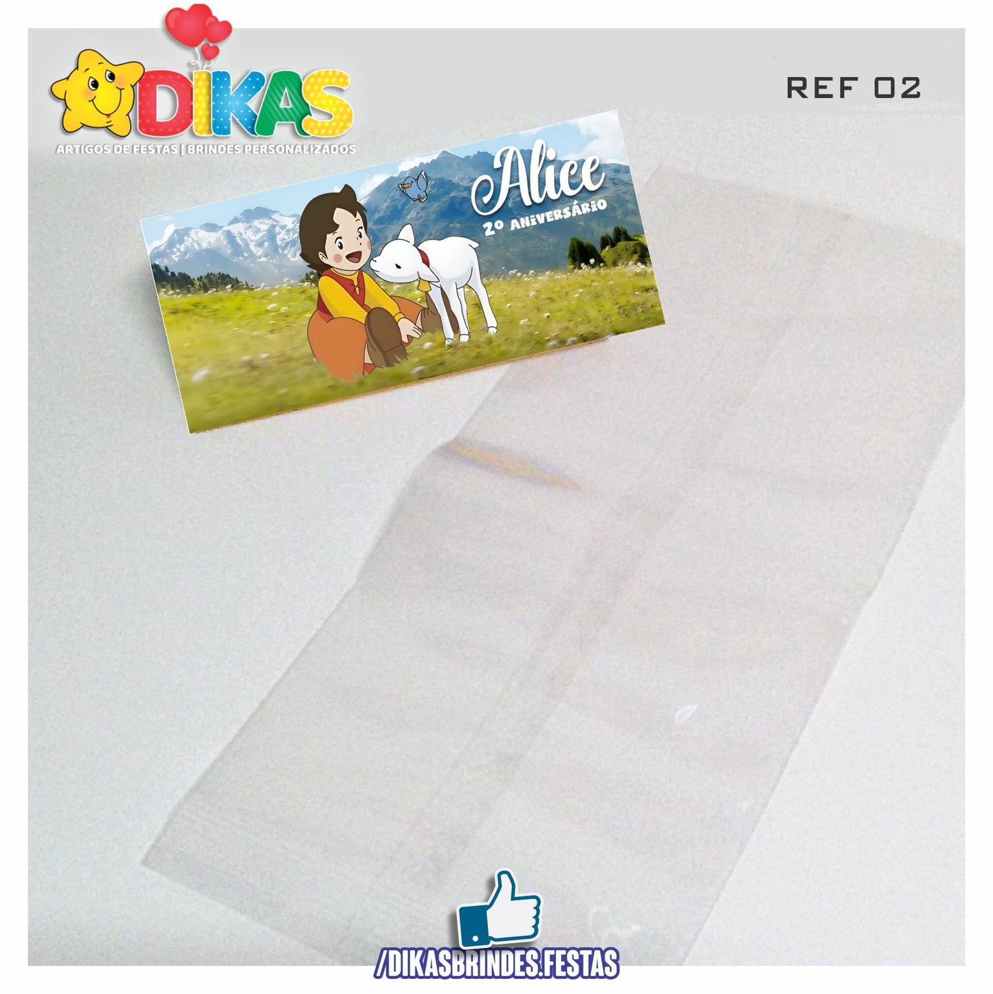 SACO PRENDA C/ TAG PERSONALIZADO - HEIDI
