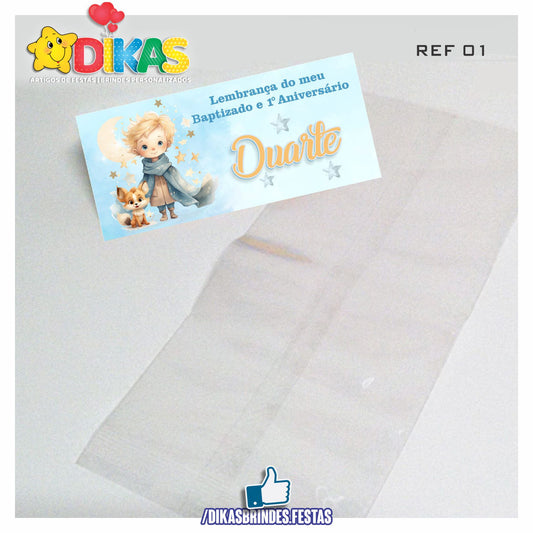 SACO PRENDA C/ TAG PERSONALIZADO - PEQUENO PRÍNCIPE