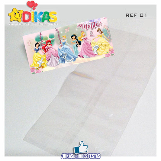 SACO PRENDA C/ TAG PERSONALIZADO - PRINCESAS DISNEY