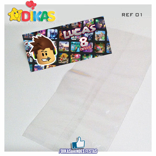 SACO PRENDA C/ TAG PERSONALIZADO - ROBLOX