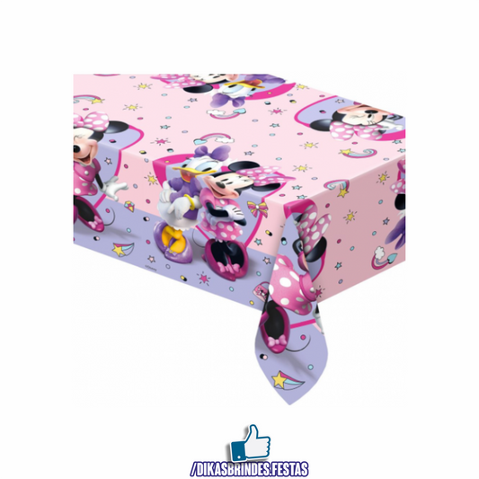 TOALHA DE MESA MINNIE ROSA