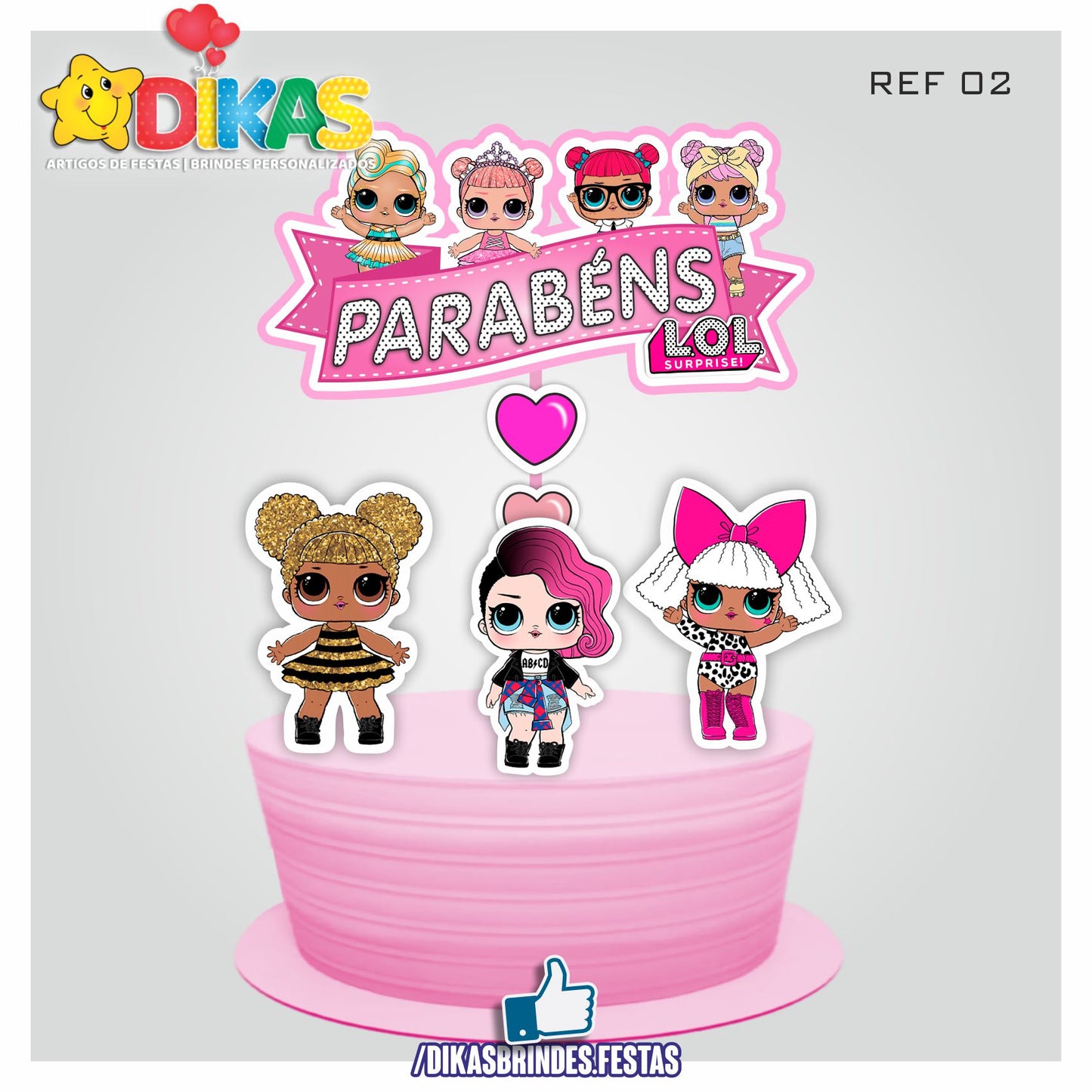 TOPO DE BOLO - LOL