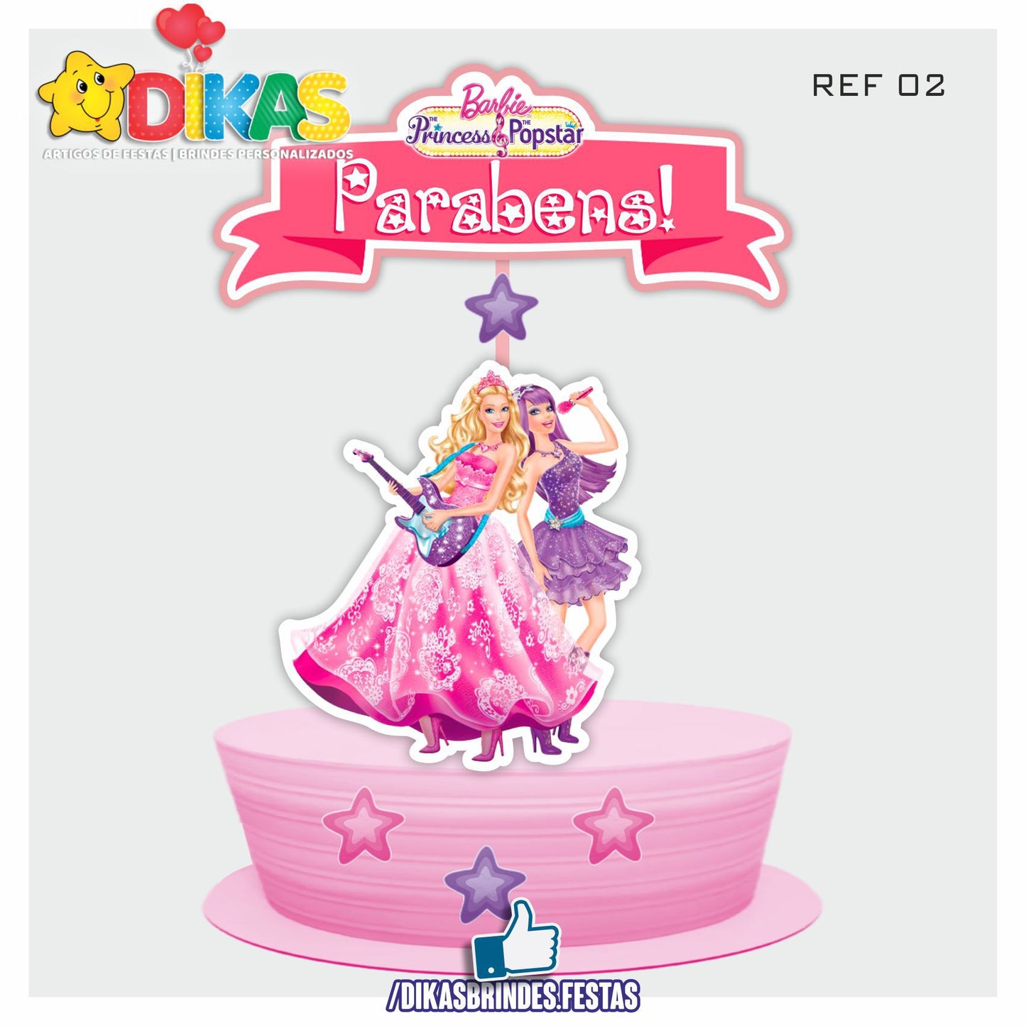 TOPO DE BOLO - BARBIE