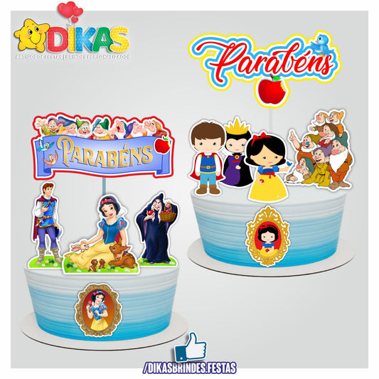 TOPO DE BOLO - BRANCA DE NEVE