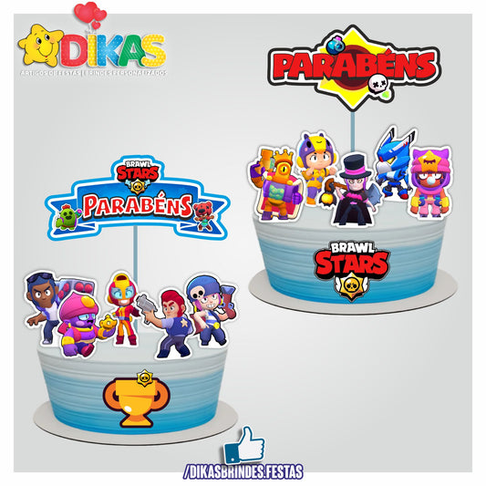 TOPO DE BOLO - BRAWL STARS