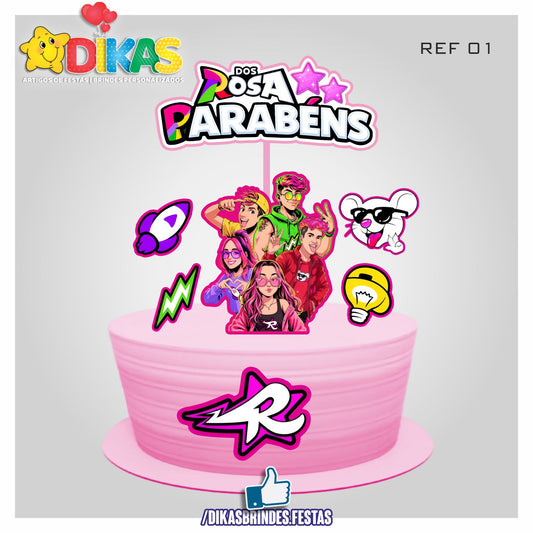 TOPO DE BOLO - GRUPO DOS ROSA