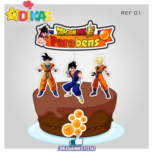 TOPO DE BOLO - DRAGON BALL