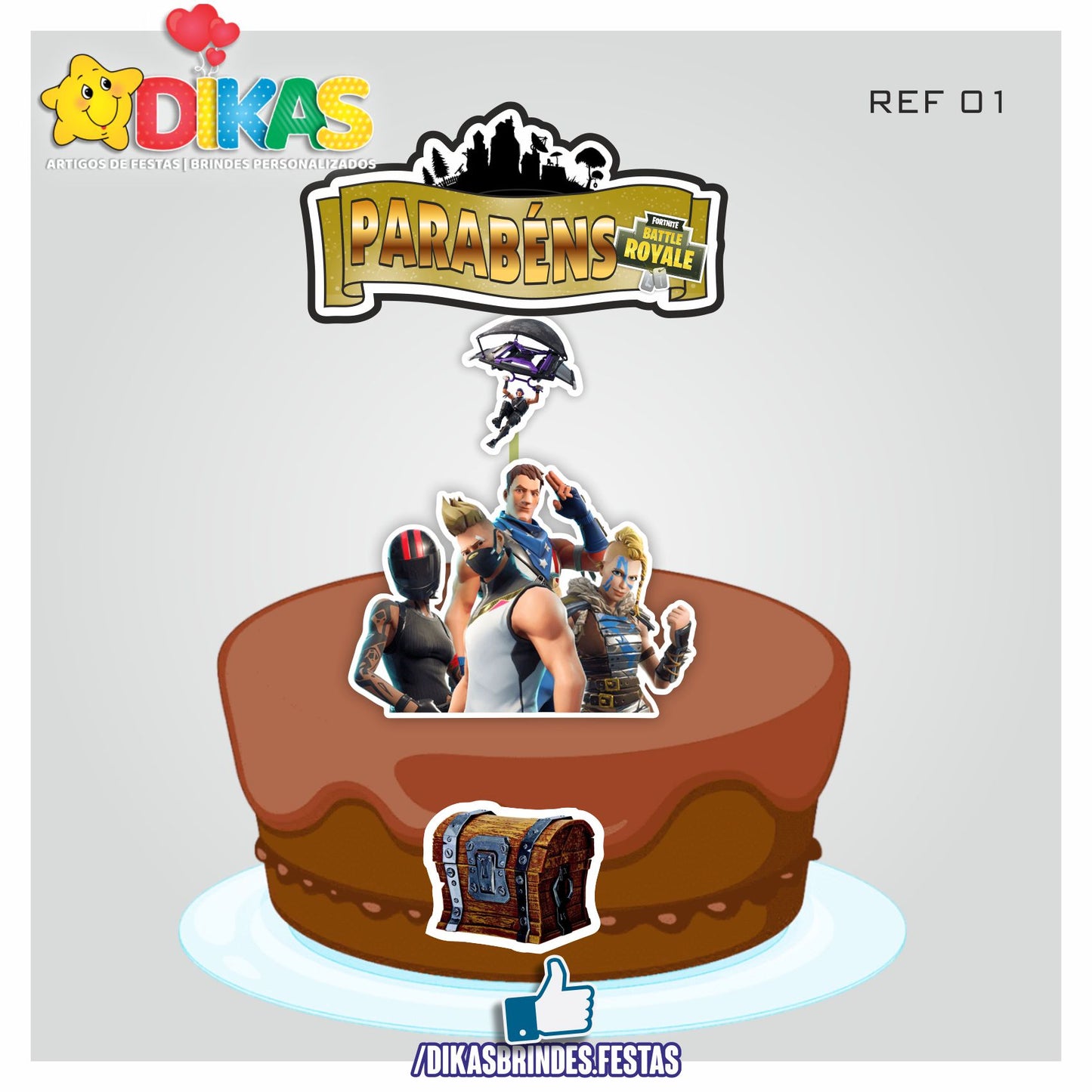 TOPO DE BOLO - FORTNITE