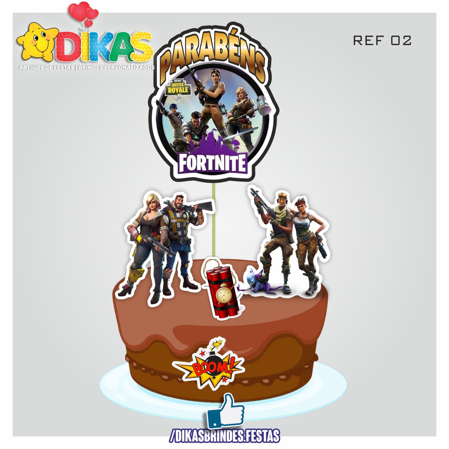 TOPO DE BOLO - FORTNITE