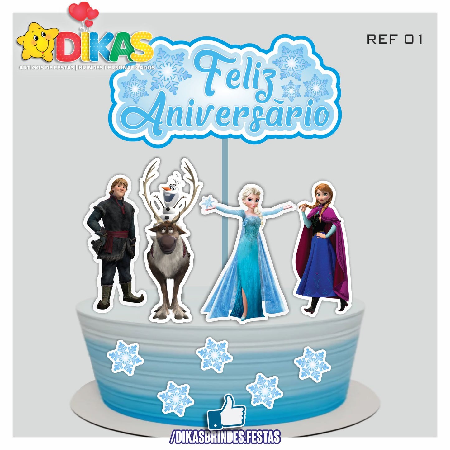 TOPO DE BOLO - FROZEN