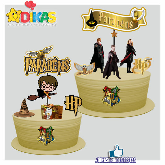 TOPO DE BOLO - HARRY POTTER