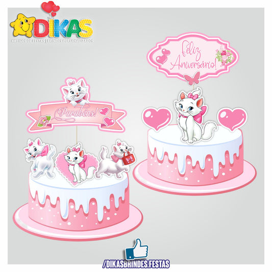 TOPO DE BOLO - GATA MARIE