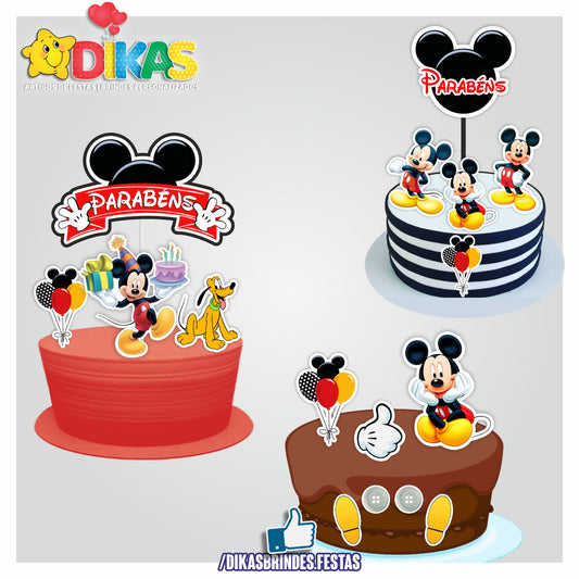 TOPO DE BOLO - MICKEY