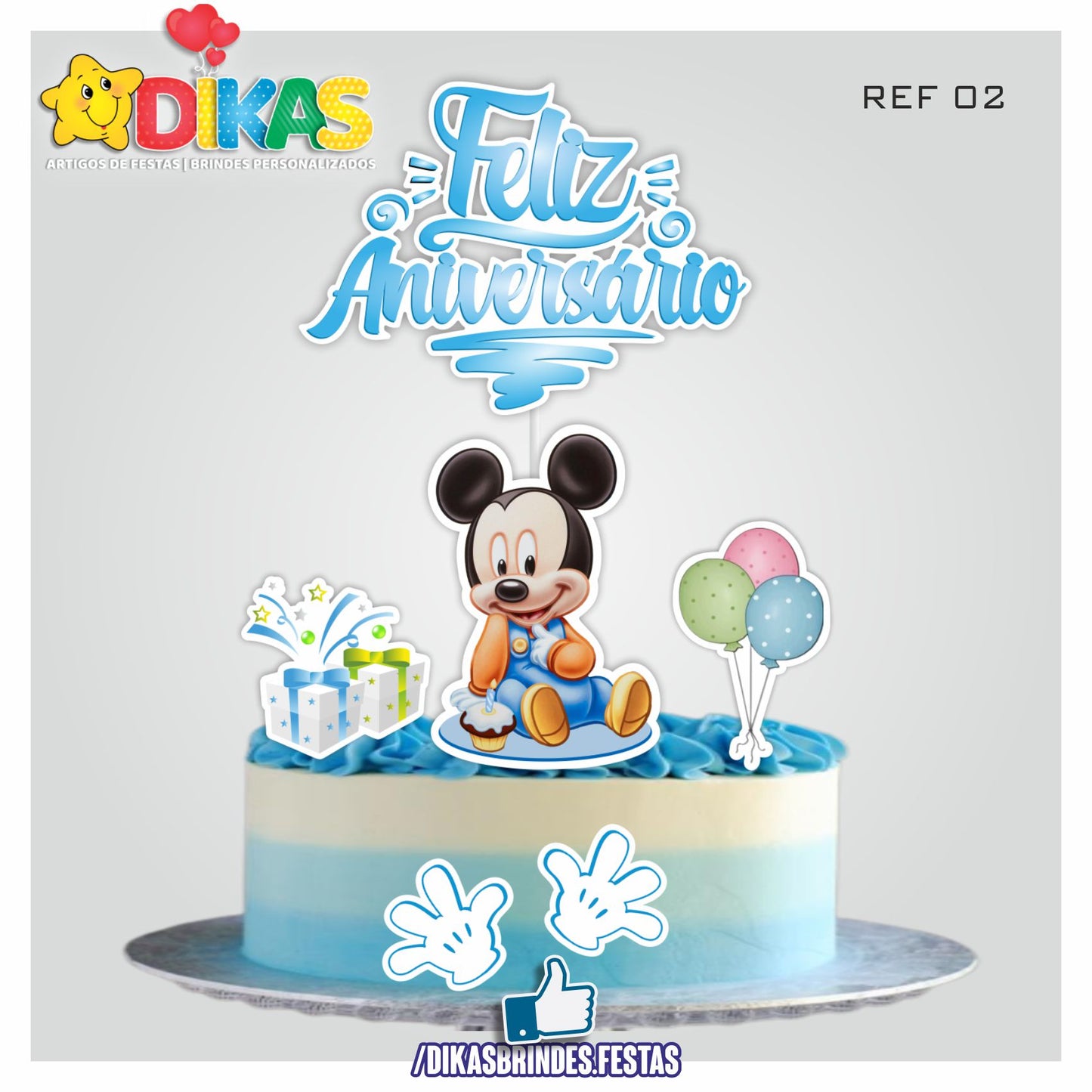 TOPO DE BOLO - MICKEY BABY
