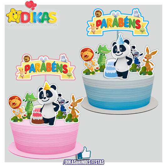 TOPO DE BOLO - PANDA E OS AMIGOS