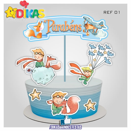 TOPO DE BOLO - PEQUENO PRÍNCIPE