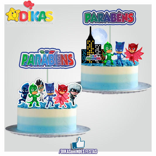 TOPO DE BOLO - PJMASKS