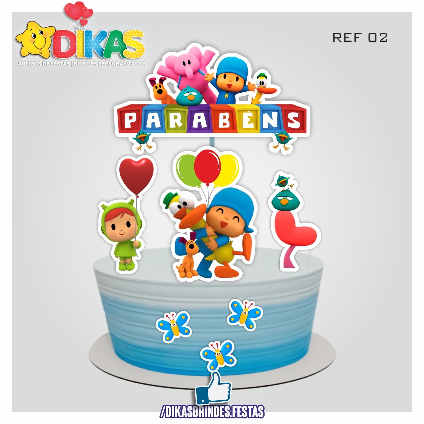 TOPO DE BOLO - POCOYO