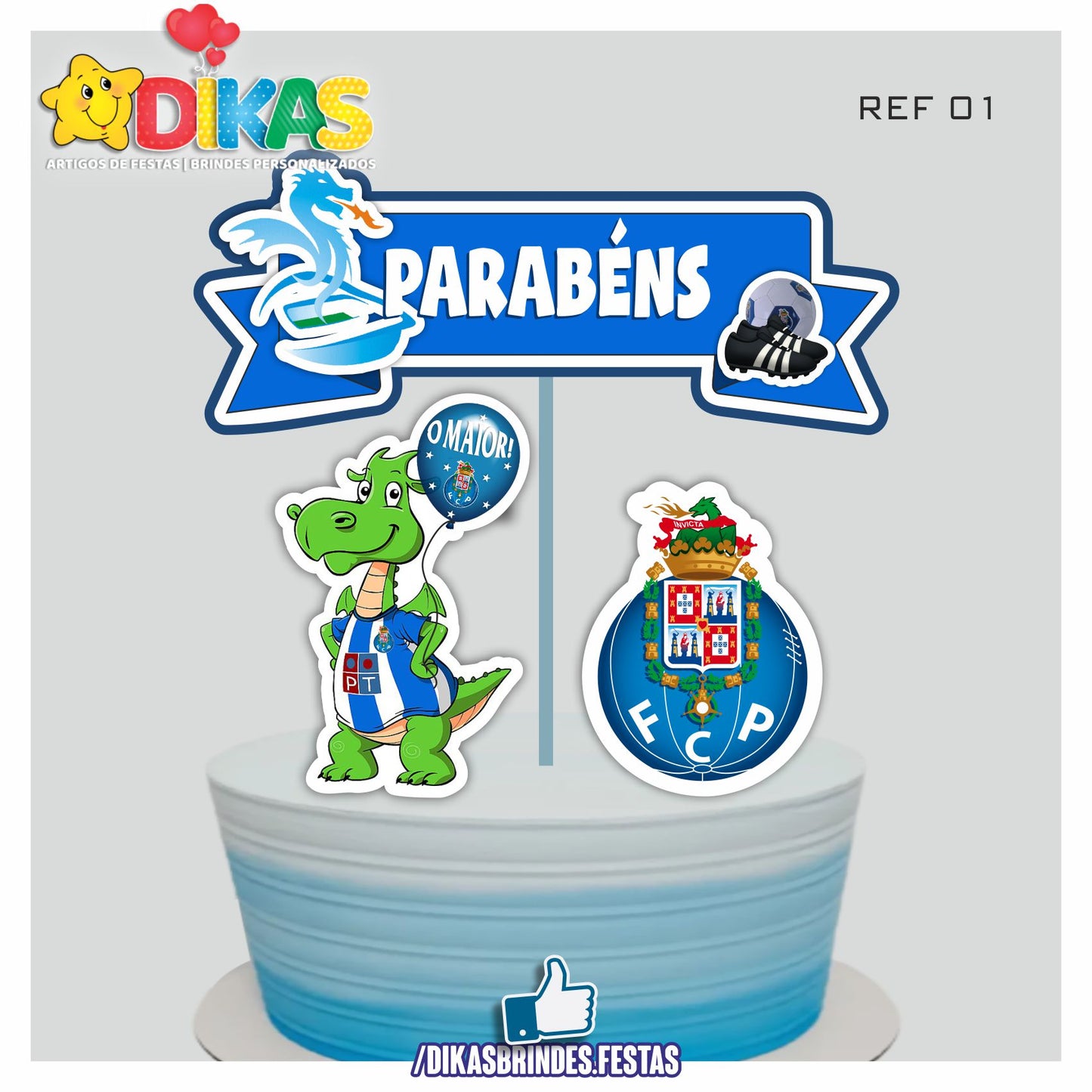 TOPO DE BOLO - FUTEBOL PORTO