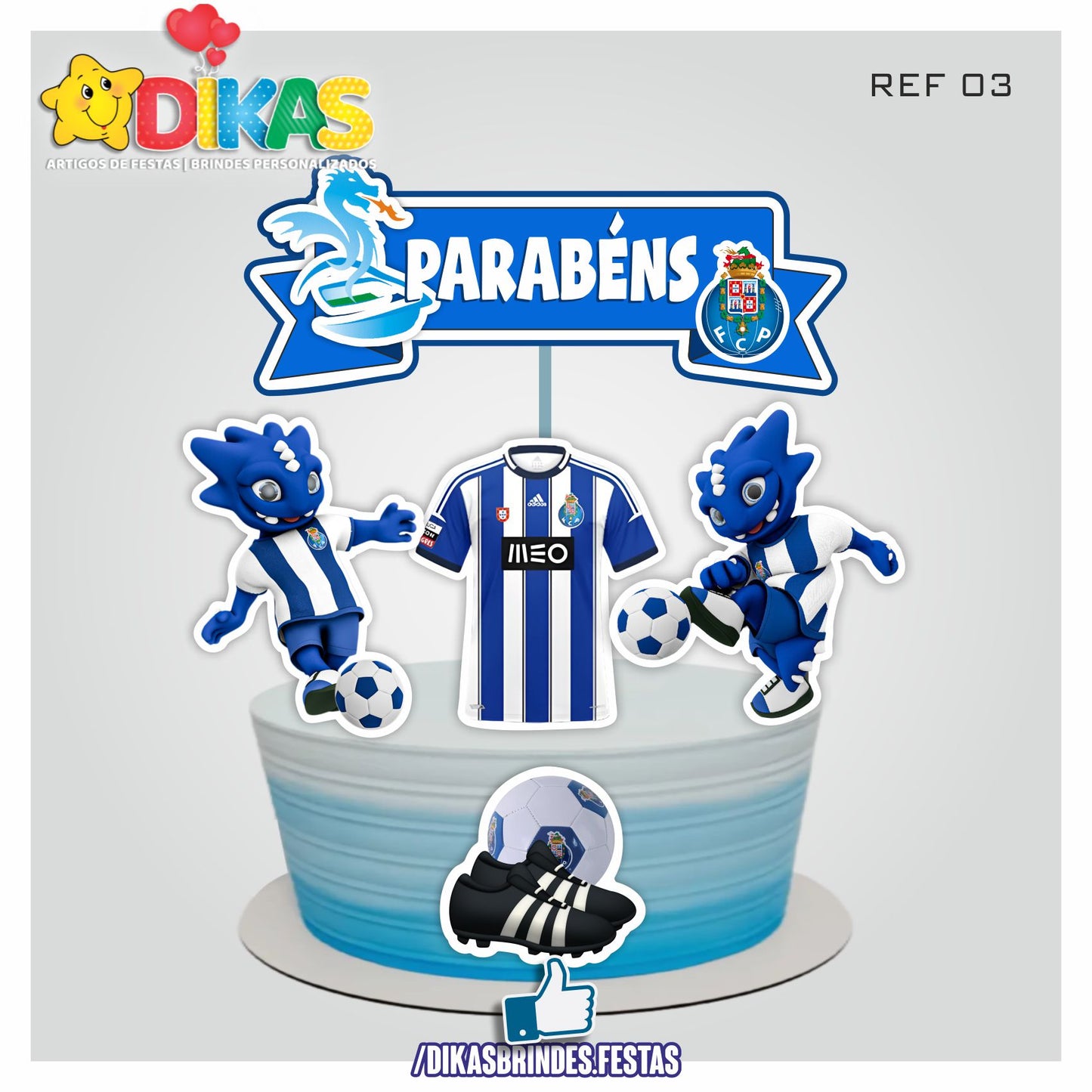 TOPO DE BOLO - FUTEBOL PORTO
