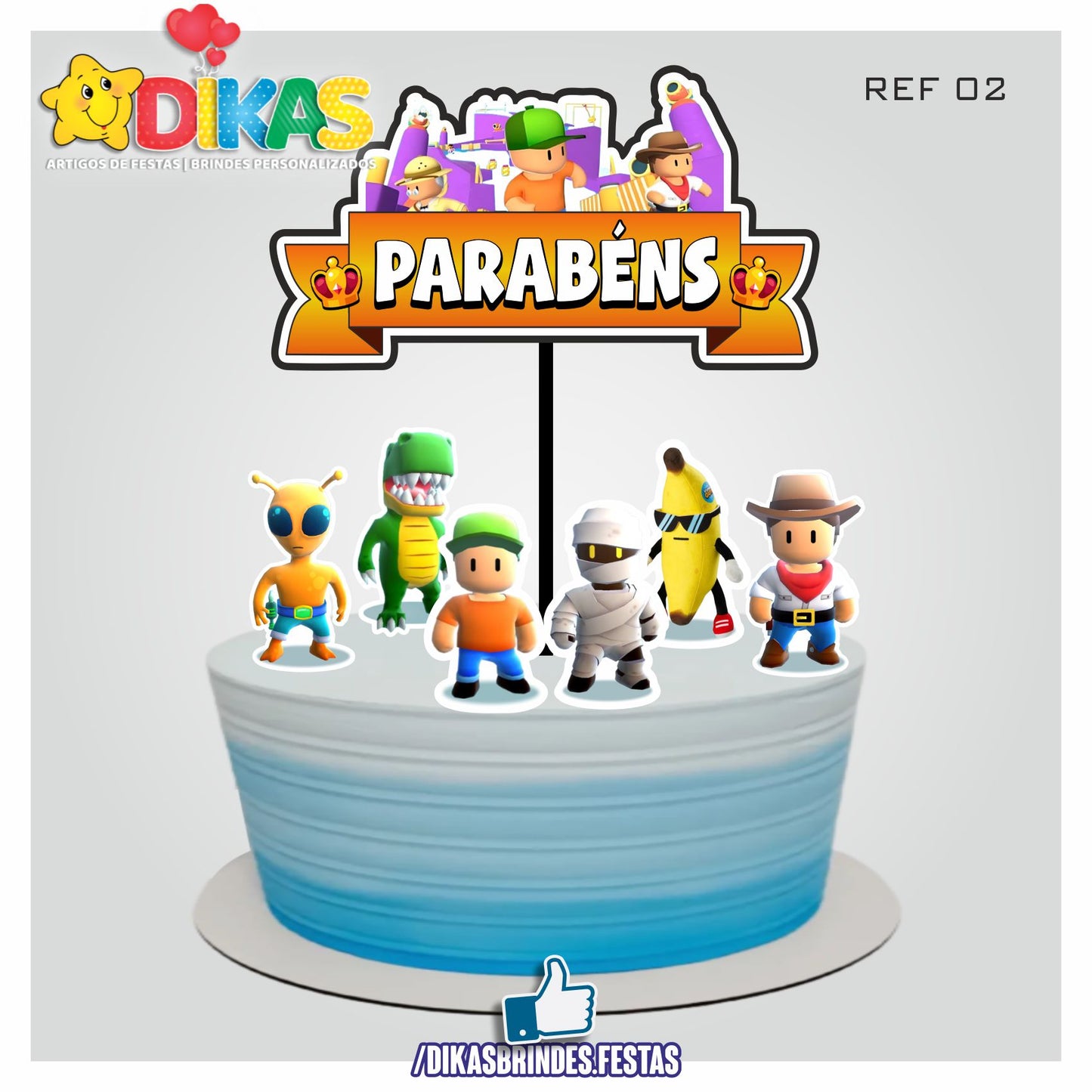 TOPO DE BOLO - STUMBLE GUYS