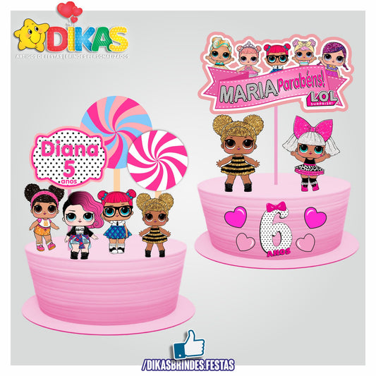 TOPO DE BOLO PERSONALIZADO - LOL