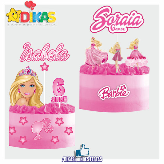 TOPO DE BOLO PERSONALIZADO - BARBIE