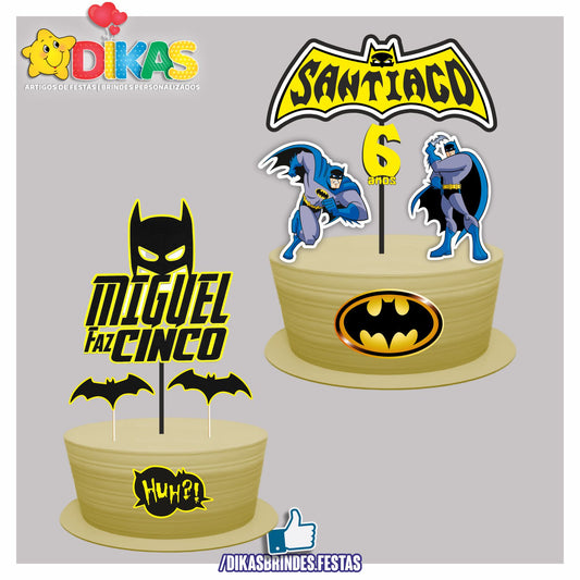 TOPO DE BOLO PERSONALIZADO - BATMAN