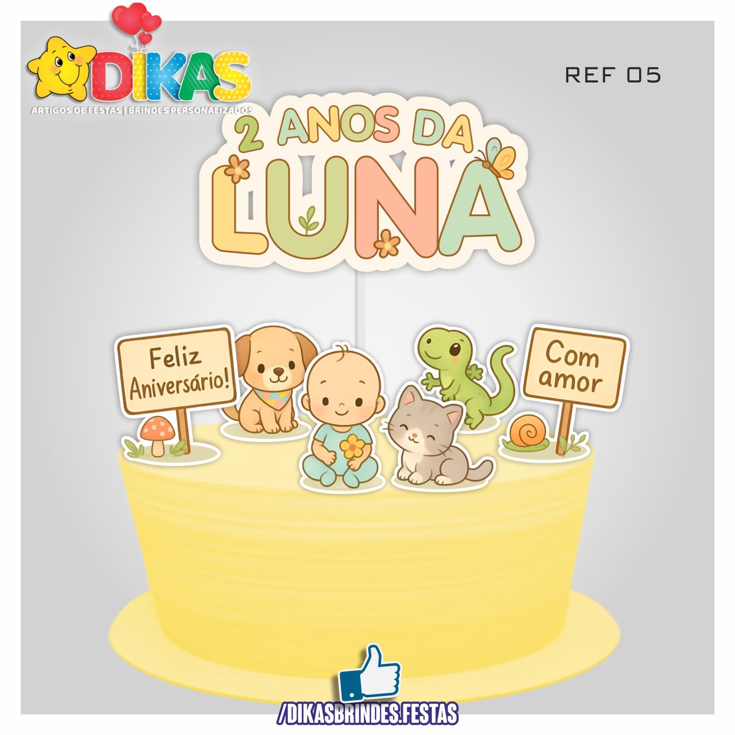 TOPO DE BOLO PERSONALIZADO - BEBÉ