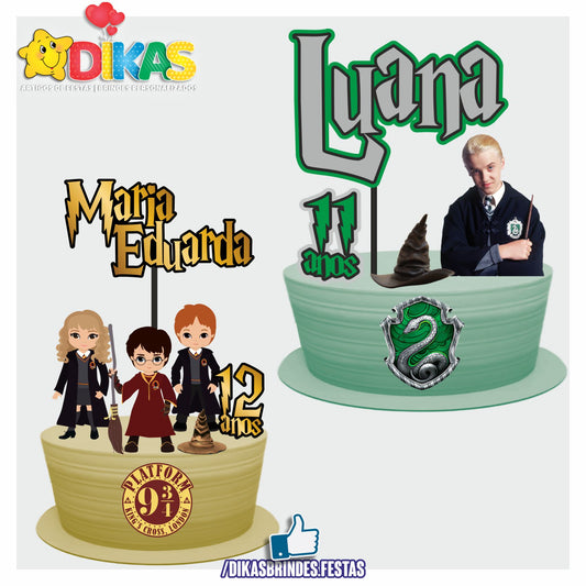 TOPO DE BOLO PERSONALIZADO - HARRY POTTER