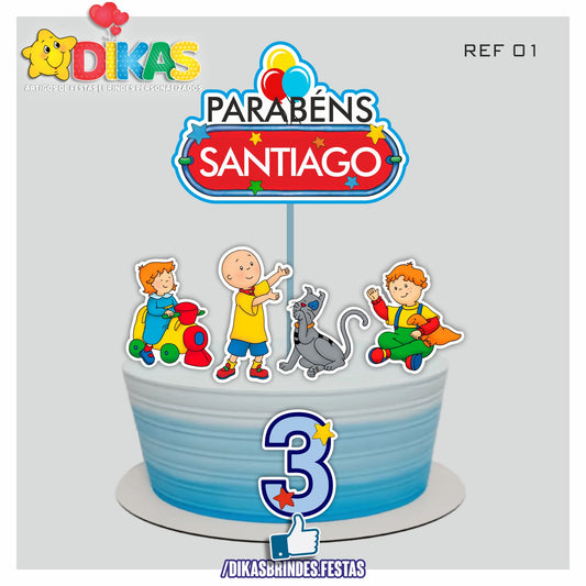 TOPO DE BOLO PERSONALIZADO - RUCA