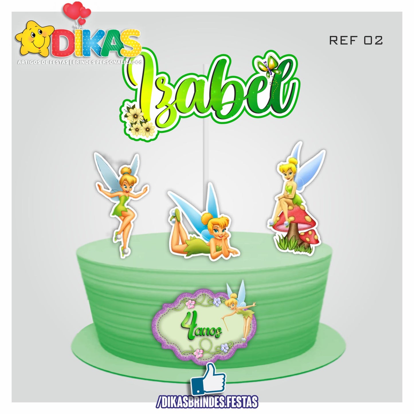 TOPO DE BOLO PERSONALIZADO - SININHO