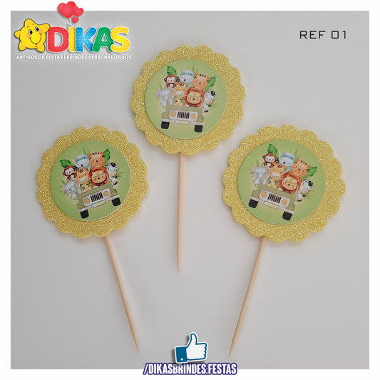 TOPPERS ARTESANAL - ANIMAIS DA SELVA