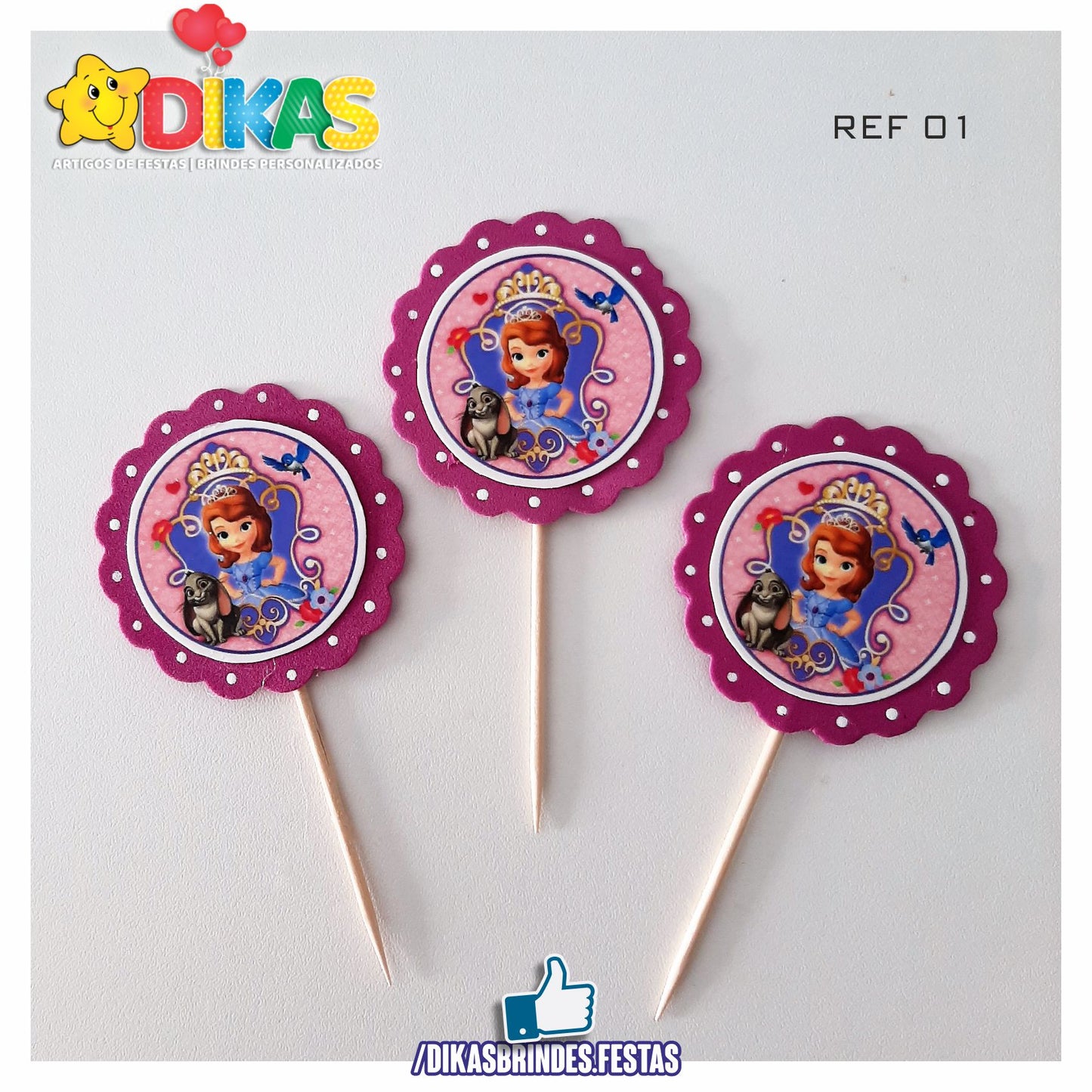 TOPPERS ARTESANAL - PRINCESA SOFIA